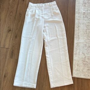Elegant White Aritzia Effortless Pants